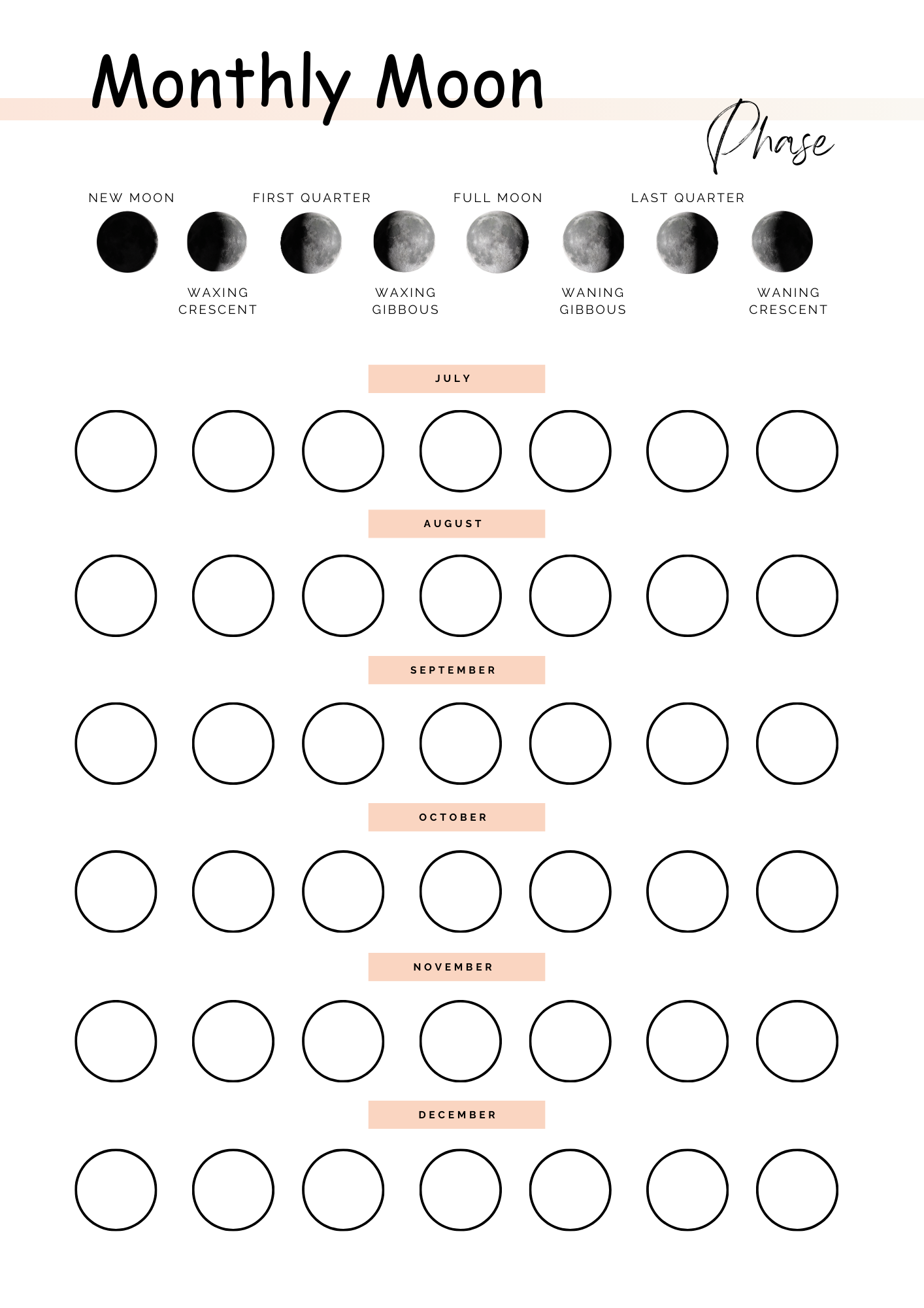 Moon Tarot Journal - Downloadable Book