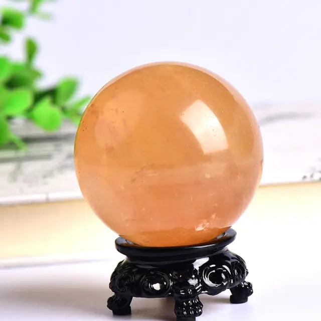 Natural Crystal Sphere With Base