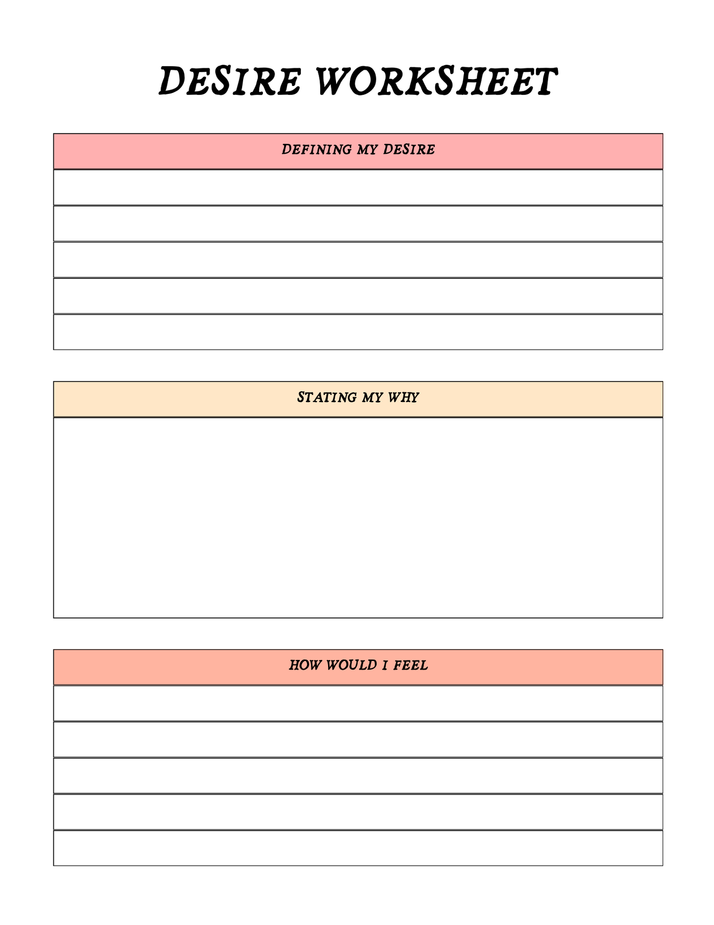 Manifestation Workbook - Downloadable Book