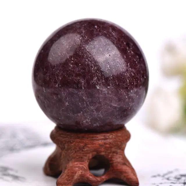 Natural Crystal Sphere With Base