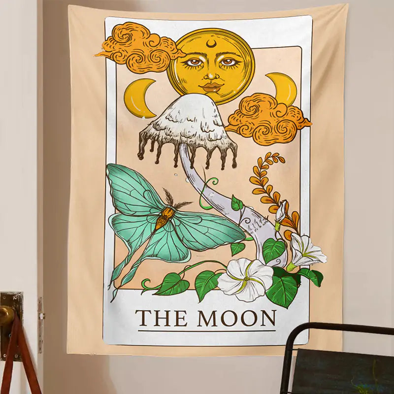 Tarot Mushroom Wall Hanging Tapestry